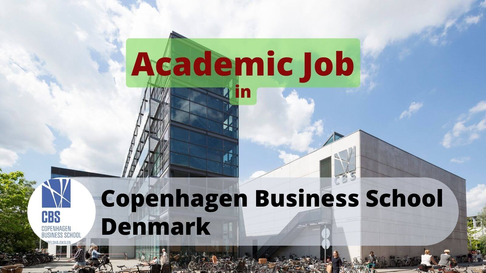 Academic job in CBS Denmark