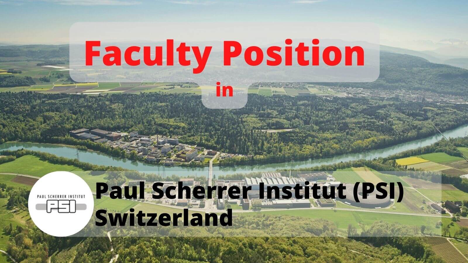 Faculty Position in PSI Switzerland