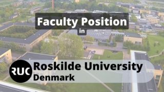 Faculty Position in Roskilde University Denmark'
