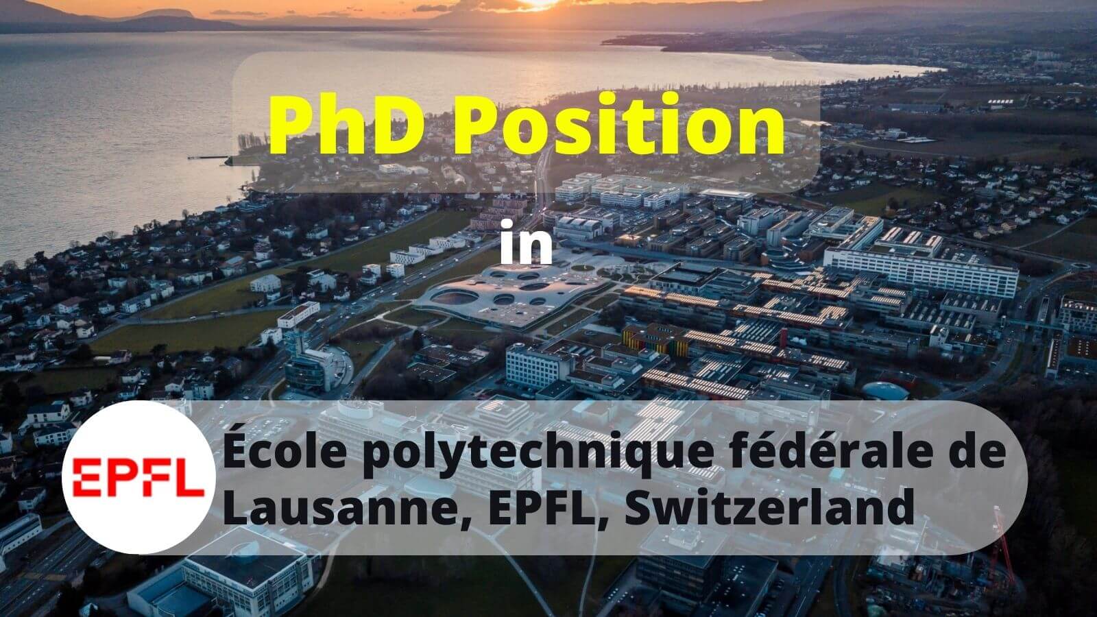 PhD Position in EPFL Switzerland