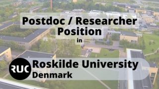 Postdoc Position in Roskilde University Denmark'
