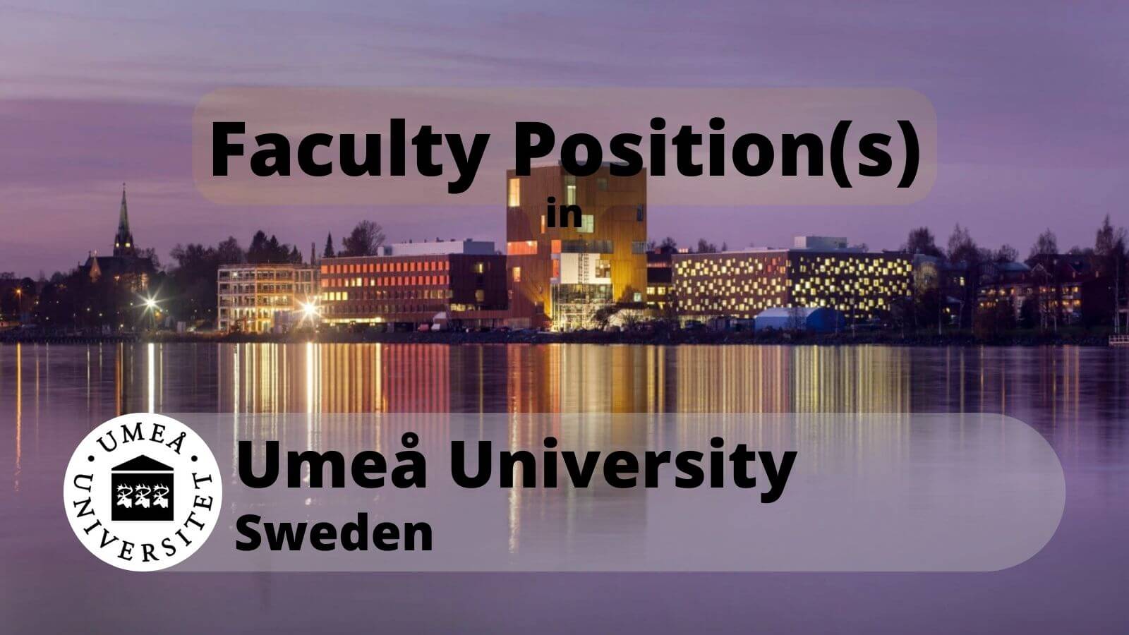 Faculty Position in Umea University, Sweden
