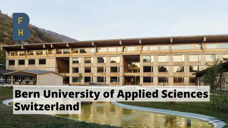 School of Architecture, Wood and Civil Engineering, Bern University of Applied Sciences BFH, Switzerland