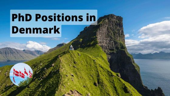 List of PhD Positions in Denmark - background Image is Faroe Island, Denmark