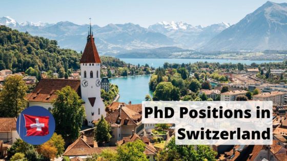 List of phd positions in switzerland - bacground image thun cityspace with alps mountain and lake in switzerland