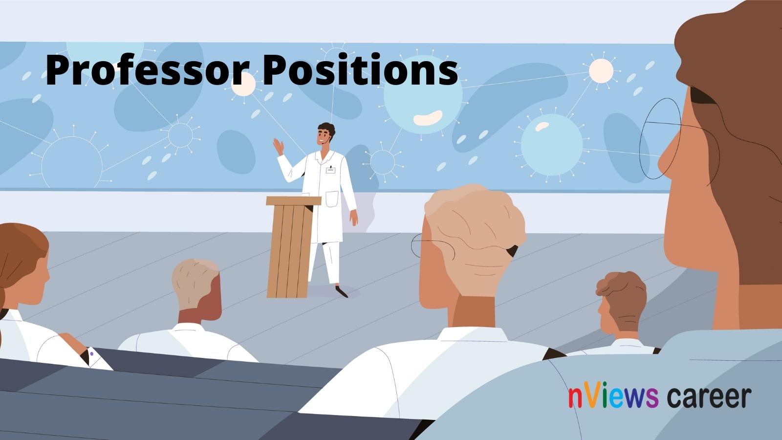 Professor Positions Jobs Animation Of Lecture Given By Person In The Auditorium