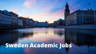 Sweden academic job vacancies in higher education