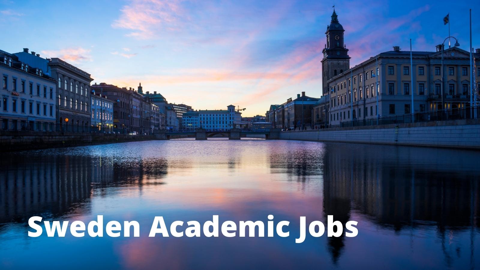 Sweden Academic Jobs Vacancies - Image Downtown Goteborg Cityscape