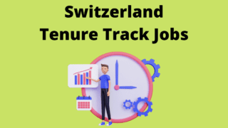 Switzerland Tenure Track Positions Jobs Vacancies'